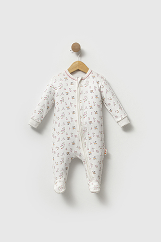 Cute Cates Theme Fermuarlı Tulum